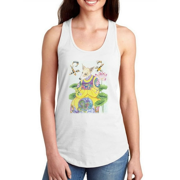 Artshine Little Emperors Dog Racerback Tank Women -Gabby Malpas Designs, Female Medium