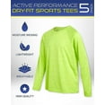 thumbnail image 6 of iXtreme Boys Long Sleeve Shirts - 5 Pack Lightweight Dry Fit Shirt Athletic Boys Long Sleeve Shirts, 6 of 7