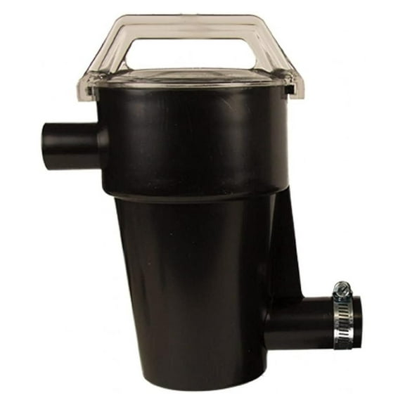 Little Niagara Pump Strainer Housing Replacement - Complete Strainer Basket, Lid, Hose Clamp & Housing - Black - for Swimming Pool Pumps