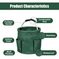 thumbnail image 4 of 17L Cleaning Cart with Handle, Cleaning Supply Organizer, Portable Cleaning Bucket Organizer for Towels, Green, 4 of 15
