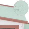 thumbnail image 5 of vidaXL Outdoor Large Rabbit Hutch Brown and White 204x45x85 cm Wood, 5 of 5