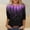 #0275-Black, variant on Womens 3/4 Sleeve Shirts Summer Crewneck T-Shirts Loose Basic Tops Comfy Fabric Tops for Women