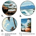 thumbnail image 3 of Designart "Tropical Vibes Beach Photo XX" Nautical & Beach Floater Framed Canvas Print, 3 of 7