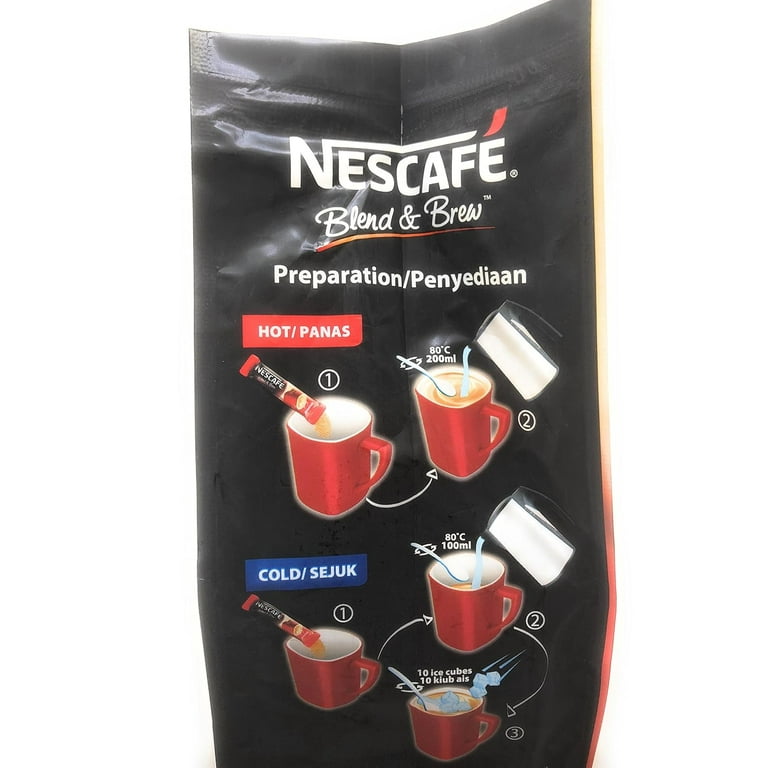 NESCAFÃ‰ 3-in-1 Instant Coffee, Coffee Milk Sugar Blend, 2 Packs
