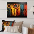 thumbnail image 2 of Designart "African Tribal flow VII" African Tribes Metal Art Living Room, 2 of 5