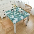 thumbnail image 2 of HAOXIT Spring Easter Rabbit Green Square Tablecloth, Decorative Holiday Home Party Table Cloth for Kitchen Dining Picnic Table Cover 48''x48'', 2 of 7