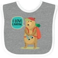 thumbnail image 3 of Inktastic I Love Camping Summer Camp Boys or Girls Baby Bib, 3 of 4