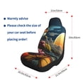 thumbnail image 3 of Uemuo Sunset Floral Fantasy Landscape Pattern Car Seat Covers for Front Seats Waterproof Seat Covers for Cars, Universal Auto Front Seats Protector Fits for Car-2 PCS, 3 of 6