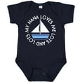 thumbnail image 3 of Inktastic My Nana Loves Me Sailboat Boys Boys Baby Bodysuit, 3 of 5