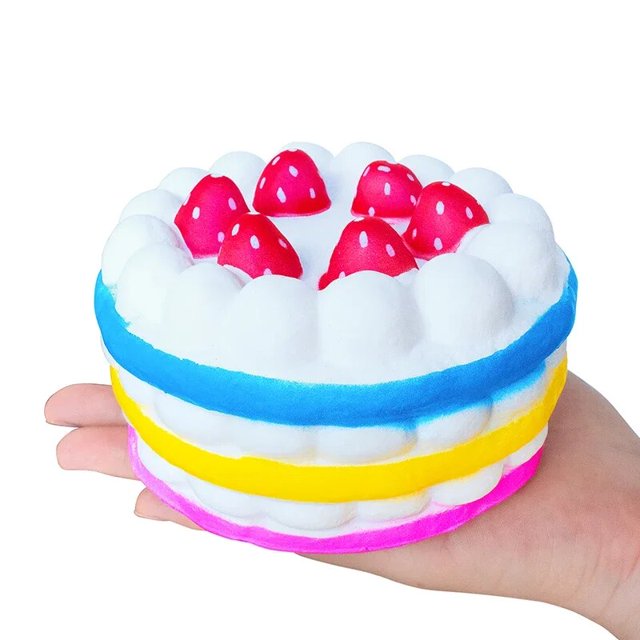 Juguetes para apretar con forma de panda, palomitas de maíz gigantes, kawaii, pastel blando, ciervo, leche, crema de crecimiento lento, perfumada, antiestrés, para niños y bebés