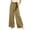 Brown, variant on Women's High Waisted Plaid Wide Leg Pants Casual Elastic Waist Trousers With Pockets