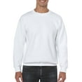 thumbnail image 1 of Gildan Chandail Molletonné à Col Ras du Cou pour Hommes, G, Blanc, 1 of 2