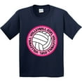 thumbnail image 3 of Inktastic Volleyball Girl Youth T-Shirt, 3 of 5