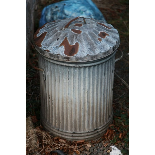 Garbage Can Rubbish Bin Trash Trashcan Bin 20 Inch By 30 Inch Laminated Poster With Bright Colors And Vivid Imagery Fits Perfectly In Many Attractive Frames Walmart Com Walmart Com
