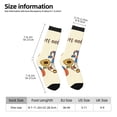 thumbnail image 2 of Bingfone Compression Socks for Women and Men Long Socks for Running Athletic Cycling Nurse- Autumn Gnomes1, 2 of 6