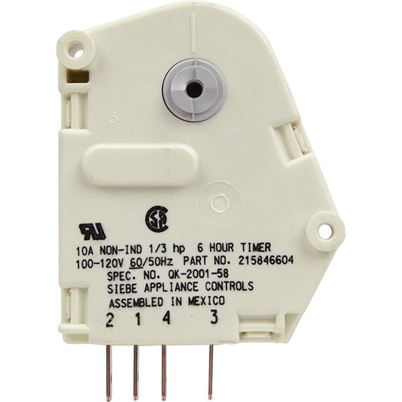 frigidaire 215846604 defrost timer