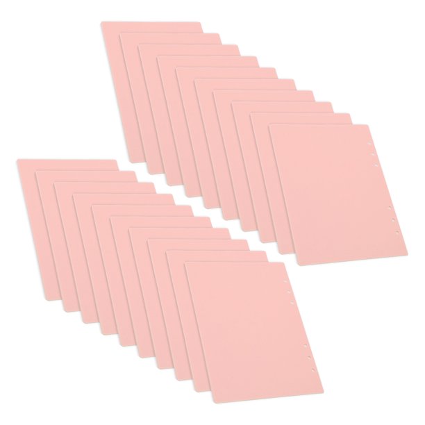 20 PCS Cubierta de carpeta colorida cubiertas de presentación de encuadernación de papel desmontable esmerilado translúcido 20 agujeros ANGGREK Otros