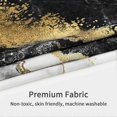 thumbnail image 4 of Black Marble Shower Curtain Set, Abstract Black Gold Shower Curtain for Bathroom Decor, Modern Texture Standard Shower Curtain for Bathtub, Grey Luxur, 4 of 4