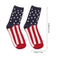 thumbnail image 3 of 2 pares de medias cálidas de algodón Calcetines a rayas de la bandera americana Calcetines creativos Calcetines cómodos con los pies de la bandera, 3 of 7
