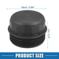 thumbnail image 4 of Unique Bargains Engine Oil Filter Housing Cover Cap 26351-3C100 for Hyundai Entourage 3.8L 2007-2008 Plastic Black, 4 of 6