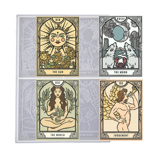 Molde Para Tarjetas, Bandeja Para Hacer Tarjetas No Tóxicas, Molde De Silicona Reutilizable, Modelo De Fabricación De Tarjetas Ecológico, Contenedor Diy De Silicona Para Tarjetas, Regalo Diy Minnieouse HA012768-00