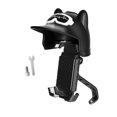thumbnail image 3 of Soporte para teléfono de motocicleta con mini visera para casco para smartphone de 4,7 a 7,2 pulgadas, estable, Negro, 3 of 9