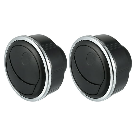2Pcs Auto Car Rotating Round for AC Air Outlet Vent Louvered Dashboard Electroplate Knob for RV Bus Yacht 85mm 76mm 46mm