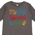 thumbnail image 4 of Inktastic My Gigi Loves Me Grandchild Boys or Girls Long Sleeve Toddler T-Shirt, 4 of 5