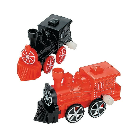 Fun Express Wind-Up Trains Party Favors – Colorful Engaging Toy Trains for Kids – Perfect for Birthday Parties Events Goodie Bags & Fun Celebrations – Themed Parties & Special Occasions – 12 Pieces