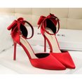 thumbnail image 4 of 1 Paire Escarpins pour Femmes à la Mode à Bride à la Cheville Talons Hauts Escarpins Bout Pointu Talons Hauts, 4 of 6