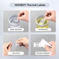 thumbnail image 5 of NIIMBOT Cable Label Maker Tape (1" x 3") Printer Sticker Paper with Self-Adhesive for B1/B21/B3S,1 Roll of 100 (Green), 5 of 7