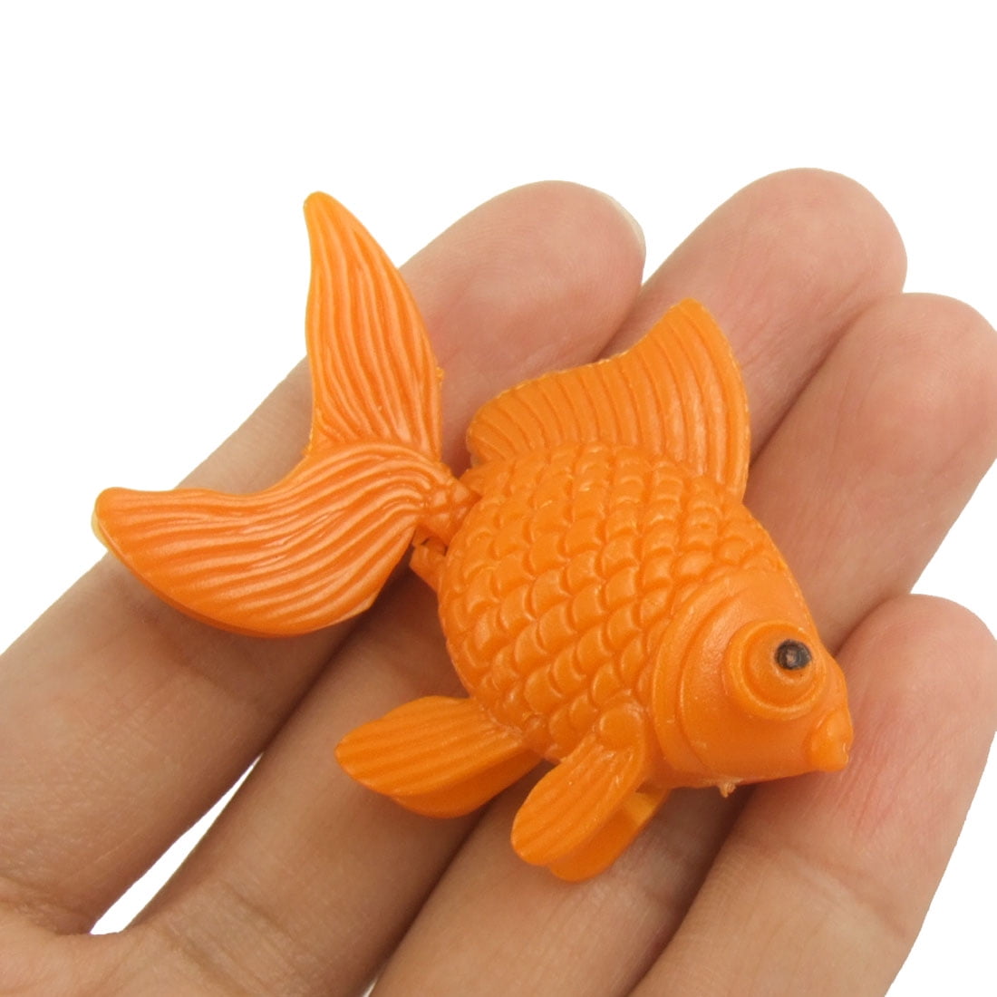 XMHF Aquarium Fish Bowl Tank Artificial Floating Plastic Orange Decor  Goldfish Ornament Fish Tank Decoration 10PCS