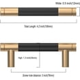 thumbnail image 3 of Gold and Black Cabinet Handles, Knurled Cabinet Handles, Hardware Cabinet Drawer Handles - 76mm, 3 of 5