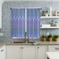 thumbnail image 3 of Wavy Lines Geometric Small Curtain Rod Pocket Short Curtains Half Drapes Partition Cabinet Door Window Curtains Home r, 3 of 5