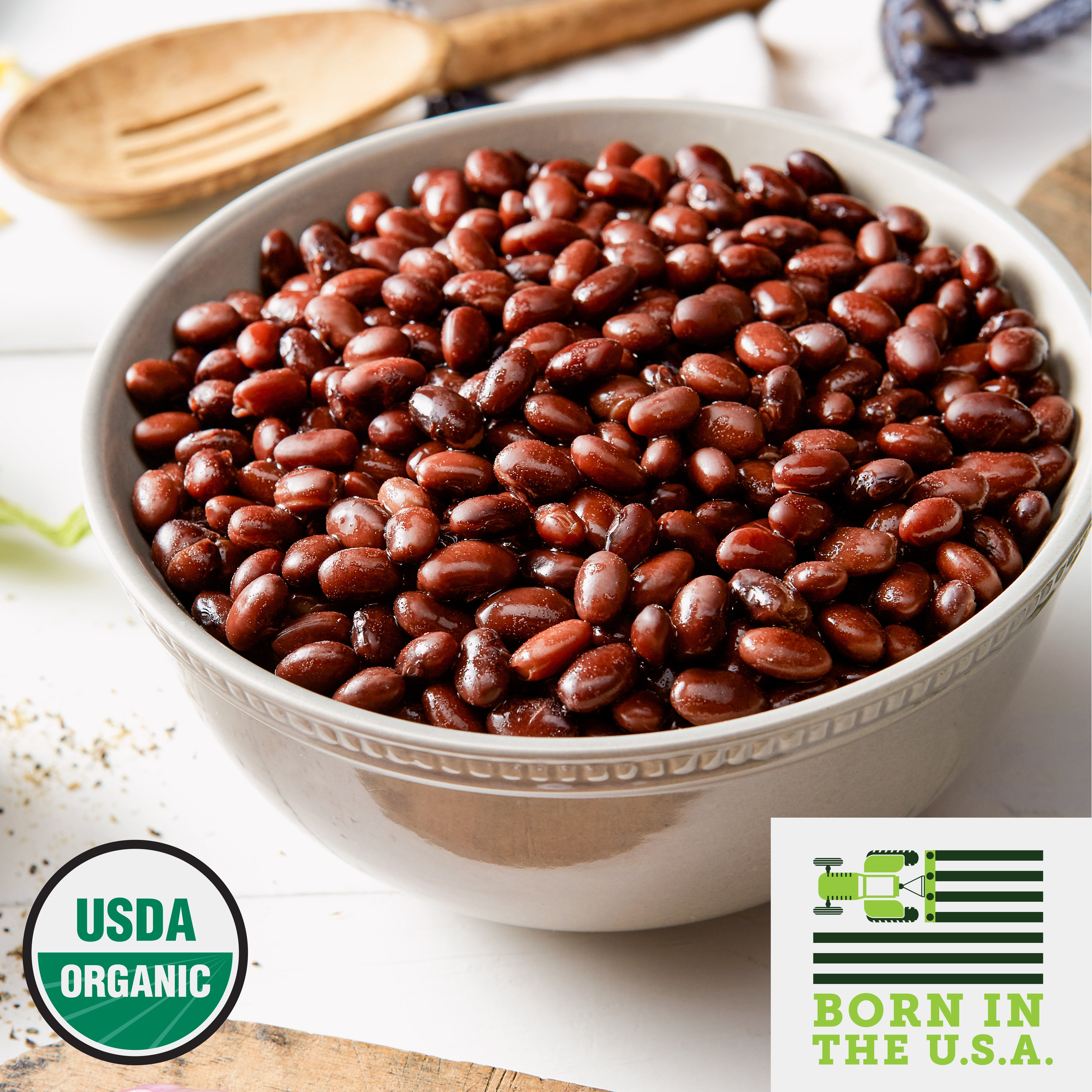 (4 Cans) Serious Bean Co Organic Black Beans, Gluten-Free, 15.25 oz