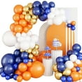 thumbnail image 6 of Orange Balloon Chain Package Birthday Party Graduation Decoration Arch Scene Atmosphere Layout, 6 of 8