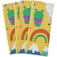 thumbnail image 6 of Funny Llama Cacti Dish Towels Set of 4, Rainbow Sun Cartoon Washable Tea Towels Dishcloths Lint-Free 18x28 Inch Fast Drying for Kitchen Restaurant Bar Clean, 6 of 7