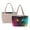 Black - Cat, variant on Daisy Frog Print Fashion Quilted Satchel Handbag for Women, Reversible Lightweight Tote with Side Pockets, Large Shoulder Bag for Travel, Work, Camel