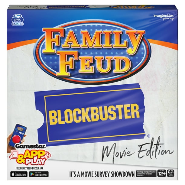 Family Feud Blockbuster, Party Quiz Board Game, for Adults and Kids