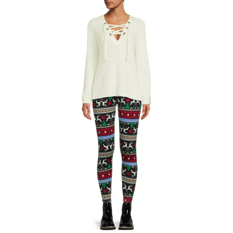 Walmart no top boundaries christmas leggings