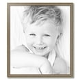 thumbnail image 2 of ArtToFrames 29" x 33" Aged White Gold Picture Frame, 29x33 inch Silver Wood Poster Frame (WOM-2036),  Pack, 2 of 7