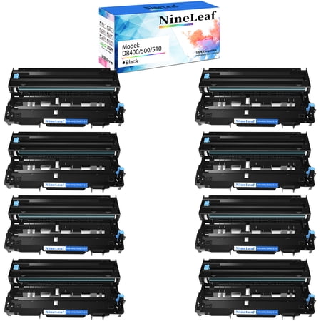 NineLeaf 8 Pack Compatible Drum Unit Replacement for Brother DR510 DR-510 DR500 DR400 to use in HL-5100 HL-5130 HL-5140 HL-5150DLT HL-5170DNL MFC-8220 MFC-8440 MFC-8640 Printer (without toner)