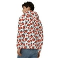 thumbnail image 4 of Kdxio Red Ladybugs Print Men Hoodies Casual Hoodies for Men with Zip Pockets Full Zip Long Sleeve Sweatshirt Sports Hooded Jacket-X-Large, 4 of 5