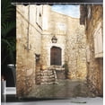 thumbnail image 4 of Ambesonne Vintage Shower Curtain, Narrow Cobble Street, 69"Wx70"L, Cream, 4 of 5