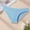 Blue, variant on Lunuaoe Women's Ribbed Cotton Briefs, Mid-Low Waist Threaded Panties, Soft Breathable Everyday Underwear