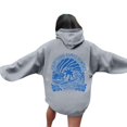 thumbnail image 1 of Sudadera con capucha rosa Palm Puff Gotyou para mujer tamaño XXL, 1 of 3