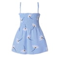 thumbnail image 2 of LYMAYTER 1-9Y Baby Girls Halter Strap Dress Summer Sleeveless Sundress A-Line Floral Party Dress for Kids Toddler, 2 of 9