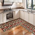 thumbnail image 3 of Kitchen Rugs Sets Of 2,Brown Christmas Dessert Pattern Anti Fatigue Kitchen Mat Rugs Non Slip Washable,Decorative Kitchen Floor Mats for Kitchen,Sink,Laundry,17"X47", 3 of 5