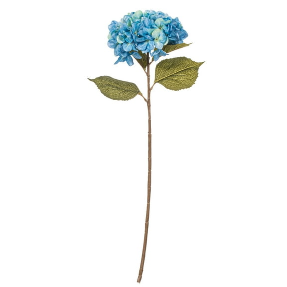 32.5" x 9" Blue Hydrangea Stem 3/Bag