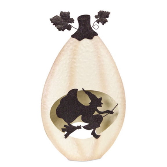 Witchy Jack-O-Lantern Halloween Pillar Candle Holder - 19.5"